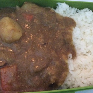 豚ブロックでカレー